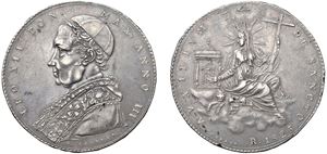 LEONE XII, Annibale Sermattei (1823 - 1829) - Scudo 1826, an. III, I tipo, Roma.