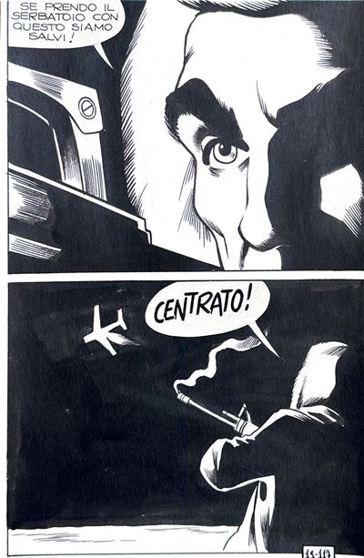 Tavola originale n. 13 per Dennis Cobb, “Destinazione Polo”