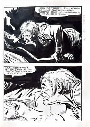 Odina n.7 - Tavola originale - I demoni del mare  - 1971