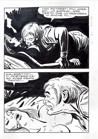 Odina n. 7 – I demoni del mare (tavola originale), 1971