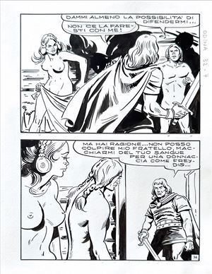Odina n.7 - Tavola originale - I demoni del mare  - 1971