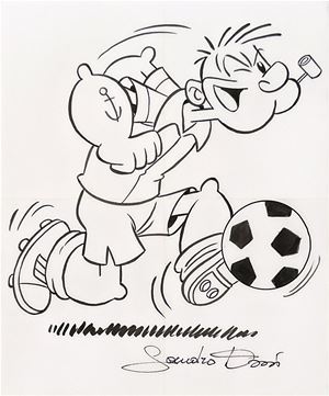 Illustrazione originale - Braccio di Ferro