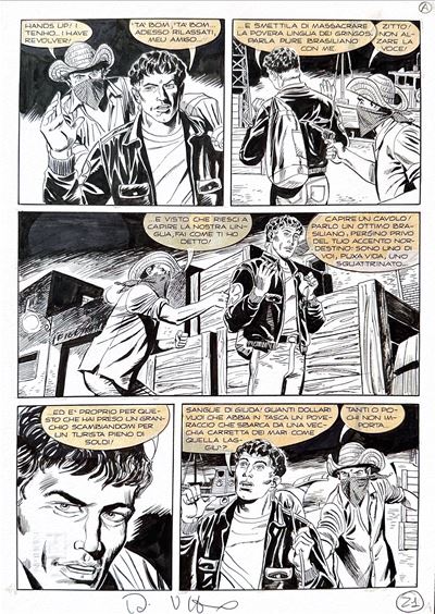Tavola originale di Mister No n. 364 “Qualcosa è cambiato”