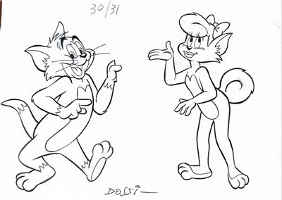 Illustrazione originale Tom & Jerry