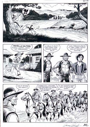 Tavola originale - Tex n. 661 - Ricercato vivo o morto