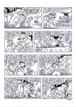 Tavola originale - Lupo Alberto - Una giornata da giaguaro