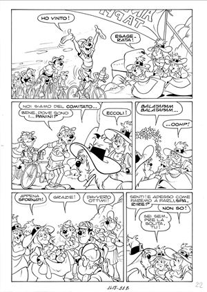 Tavola originale - Pippo e la strega dell'autostrada - Topolino 1417