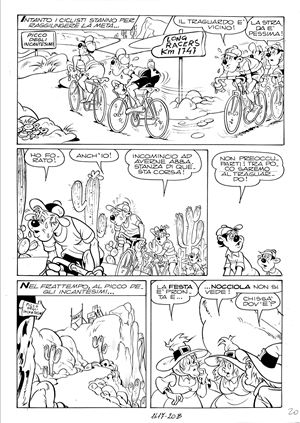 Tavola originale - Pippo e la strega dell'autostrada - Topolino 1417