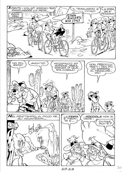 Tavola originale “Pippo e la strega dell’autostrada” (Topolino 1417)