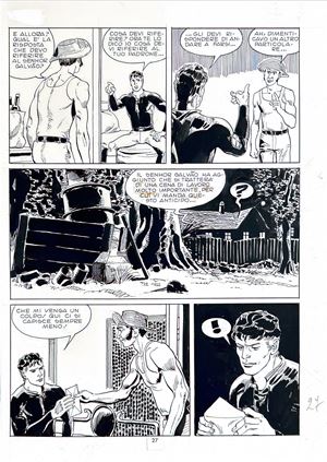 Tavola originale - Mister No n. 112 - Caccia all&rsquo;uomo
