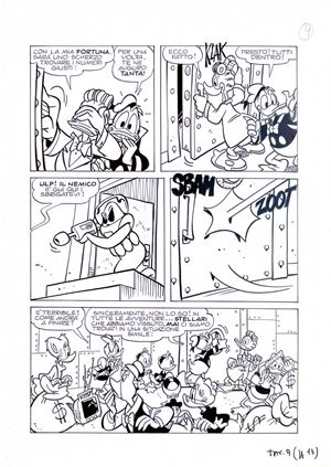 Tavola originale - Paperi spaziali - Disney