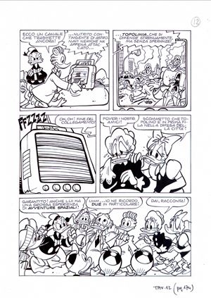 Tavola originale - Paperi spaziali - Disney