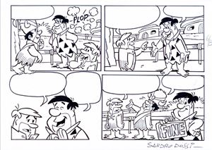 Tavola originale - Flintstones - &ldquo;Guida al risparmio&rdquo;