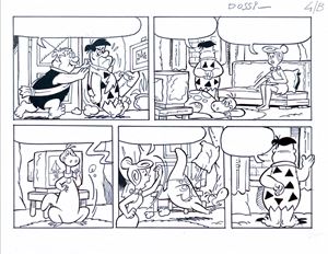 Tavola originale - Flintstones - &ldquo;Guida al risparmio&rdquo;