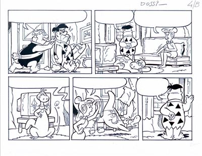 Tavola originale dei Flintstones per “Guida al risparmio”