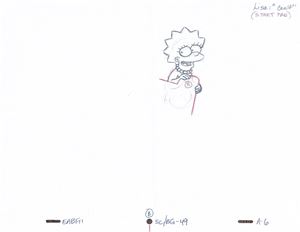 I Simpson - Disegno di produzione - Lisa Simpson