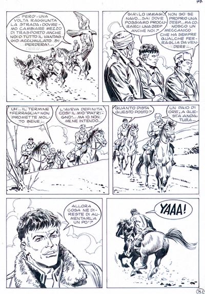 Fabrizio Busticchi e Luana Paesani, Mister No n. 340, Presagi di morte (tavola originale)