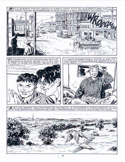 Tavola originale “Speciale Mister No” n. 13, “Un giovane americano”