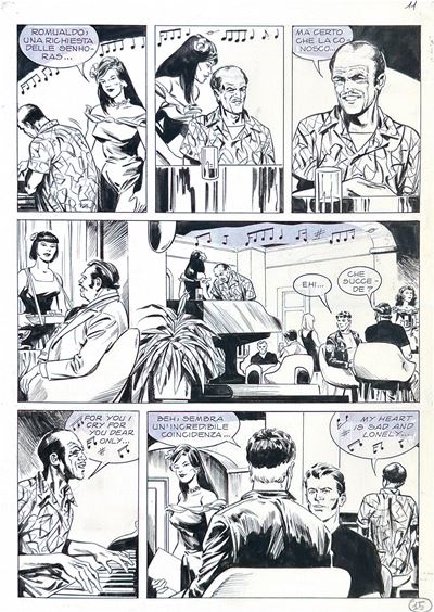 Bosticchi e Paesani, Mister No n. 355 – “Soldi sporchi” (tavola originale)