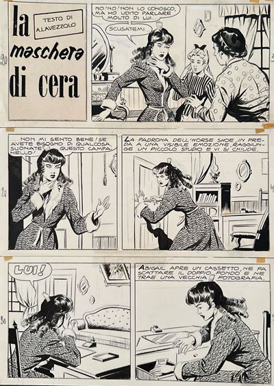 Tavola originale “Piccolo Ranger” n. 19, La maschera di cera