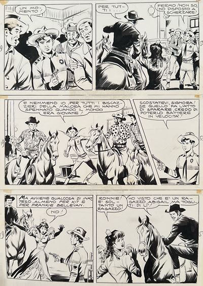 Tavola originale per Piccolo Ranger n. 19 “La maschera di cera”