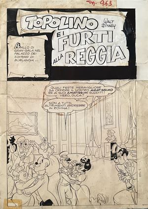 Tavola originale - Topolino e i furti alla reggia - Topolino n. 953
