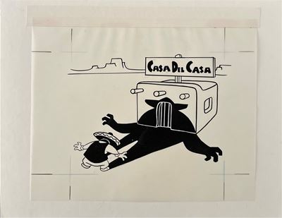Illustrazione su lucido per “Wanted Children’s Menu” Disney (The Good, The Bad, and The Ducky)