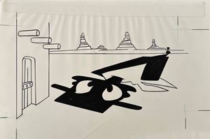 Illustrazione su lucido - Menu Disney