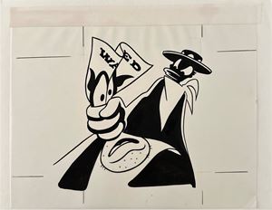 Illustrazione su lucido - Menu Disney