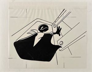 Illustrazione su lucido - Menu Disney