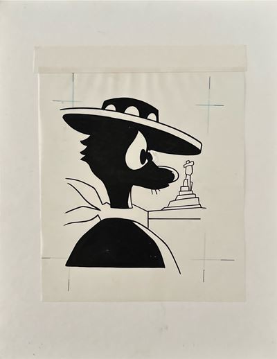 Illustrazione su lucido per “Wanted Children’s Menu” Disney a tema western (The Good, The Bad, an...