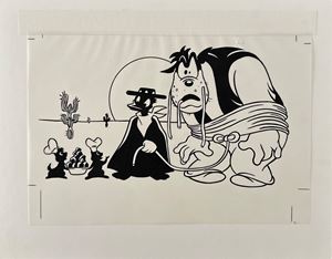 Illustrazione su lucido - Menu Disney