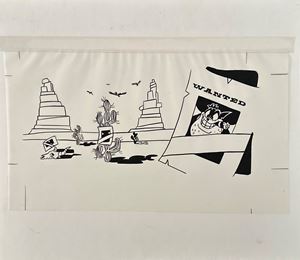 Illustrazione su lucido - Menu Disney