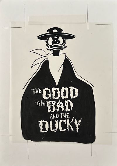 Illustrazione su lucido — Menu Disney “The Good, The Bad, and The Ducky”
