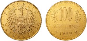 PRIMA REPUBBLICA (1919 - 1934) &ndash; 100 scellini 1929, Vienna.