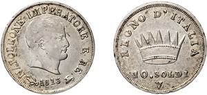 10 soldi 1813, Venezia.