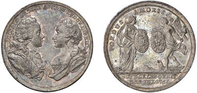 Pietro Leopoldo d’Asburgo-Lorena (1765–1790), Medaglia per il matrimonio con Maria Ludovica di Sp...