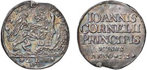 GIOVANNI II CORNER, doge CXI (1709-1722) &ndash; Osella, anno III, 1711.