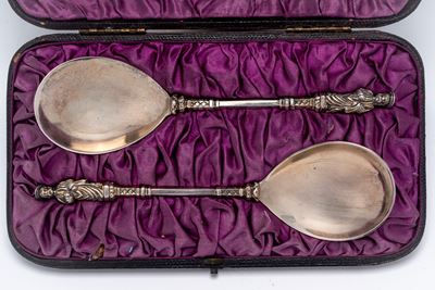 Charles Stuart Harris, Coppia di cucchiai da battesimo in argento 925