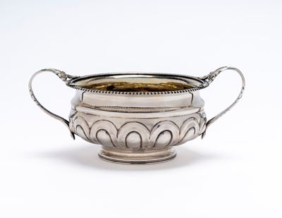 Inghilterra (Londra), Zuccheriera in argento 925 con interno in vermeil, 1813/14