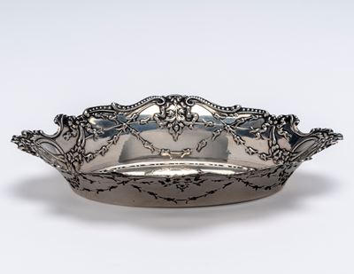 Alzatina, in argento 925, Birmingham (Inghilterra), 1906/1907
