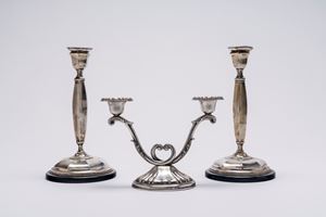 Lotto di tre candelieri