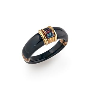 Bangle with enamel