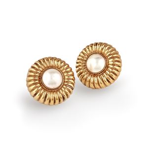Mabe pearl earrings