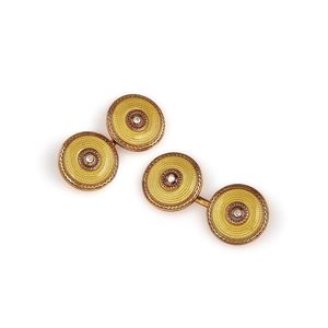 Enamel cufflinks