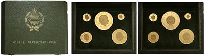 Austro-Ungheria: Friedberg 622/626, Repubblica Popolare (1949-1989), Cofanetto con 5 valori 50, 1...