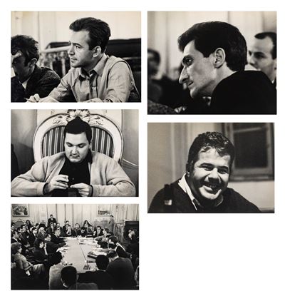 Gruppo 63: Sala degli Specchi, cinque stampe vintage alla gelatina ai sali d’argento (1964)