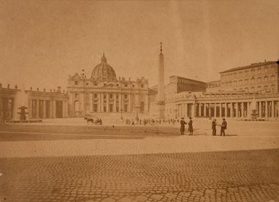 D’Alessandri, San Pietro, Roma — stampa all’albumina su cartoncino