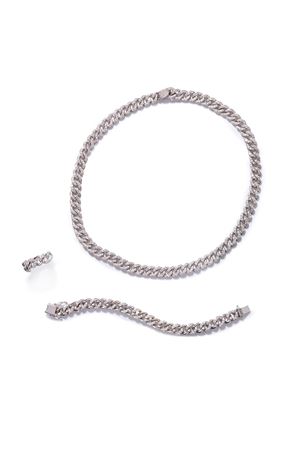 Demi-parure con diamanti