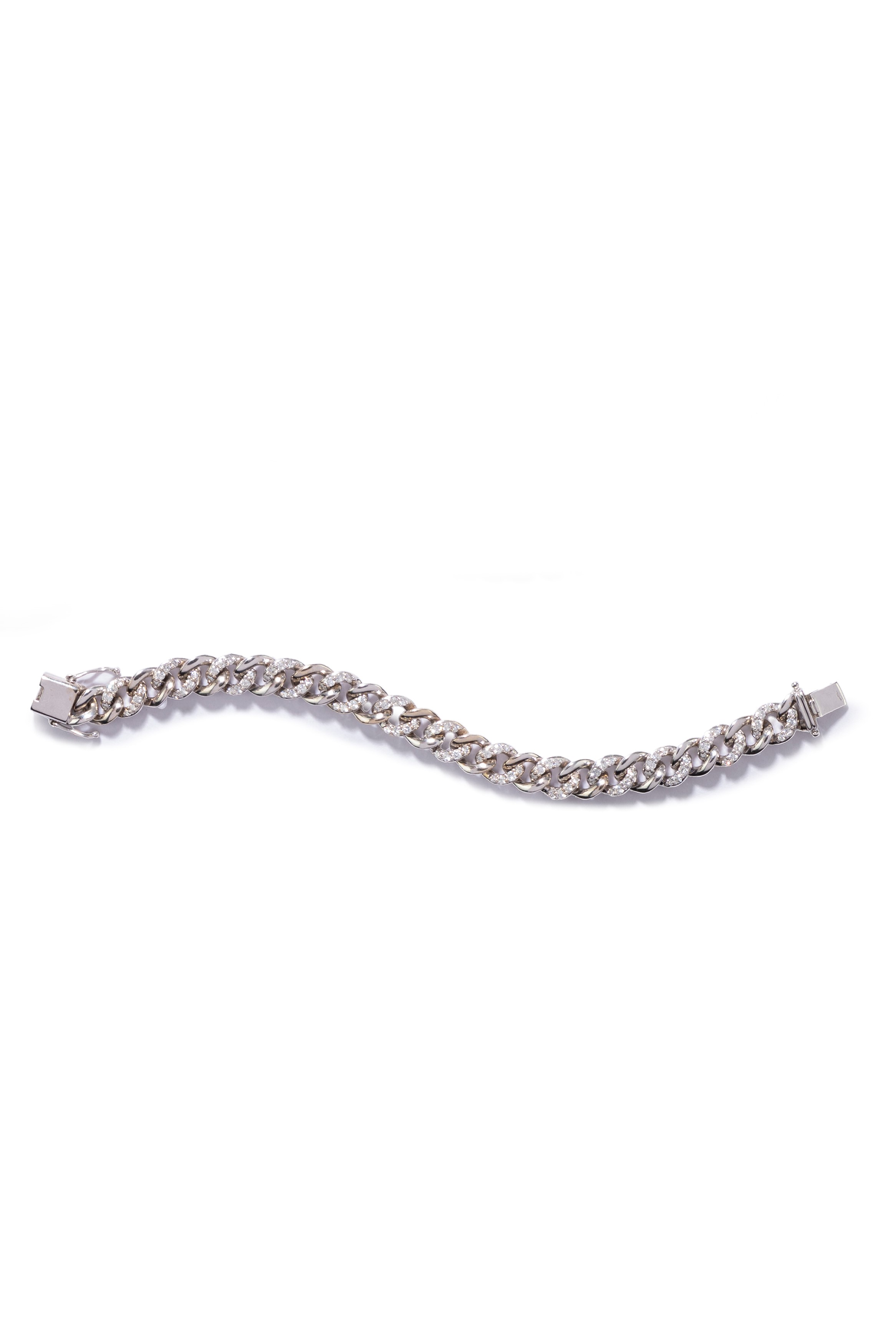 Demi-parure con diamanti, collana, bracciale e anello in oro bianco 18k